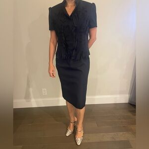Elegant Black Pencil Skirt
